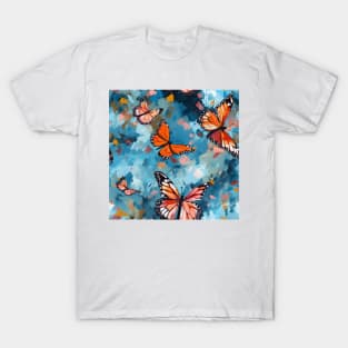 Monarch Butterflies Watercolor 3 T-Shirt